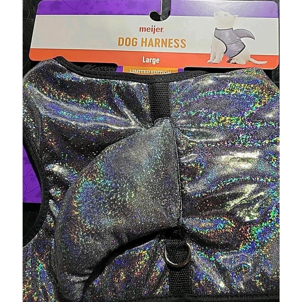 Dog Skark Halloween Harness Size Large Multi Sparkle Color New In Package
